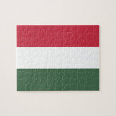 Ungarische Flagge Puzzle (Horizontal)