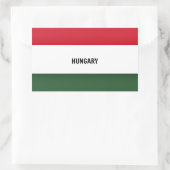 Ungarische Flagge Rechteckiger Aufkleber (Tasche)