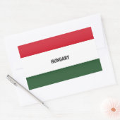 Ungarische Flagge Rechteckiger Aufkleber (Umschlag)