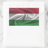 Ungarische Flagge Rechteckiger Aufkleber (Tasche)