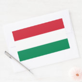 Ungarische Flagge Rechteckiger Aufkleber (Umschlag)
