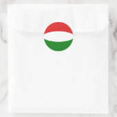 Ungarische Flagge Runder Aufkleber (Tasche)
