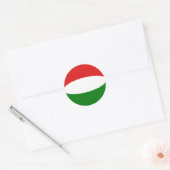 Ungarische Flagge Runder Aufkleber (Umschlag)
