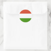Ungarische Flagge Runder Aufkleber (Tasche)