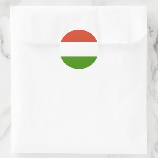 Ungarische Flagge Runder Aufkleber (Tasche)