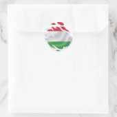 Ungarische Flagge Runder Aufkleber (Tasche)