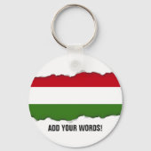 Ungarische Flagge Schlüsselanhänger (Vorderseite)