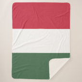 Ungarische Flagge Sherpadecke (Vorderseite)