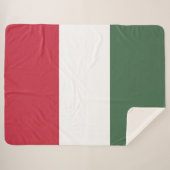 Ungarische Flagge Sherpadecke (Vorderseite (Horizontal))