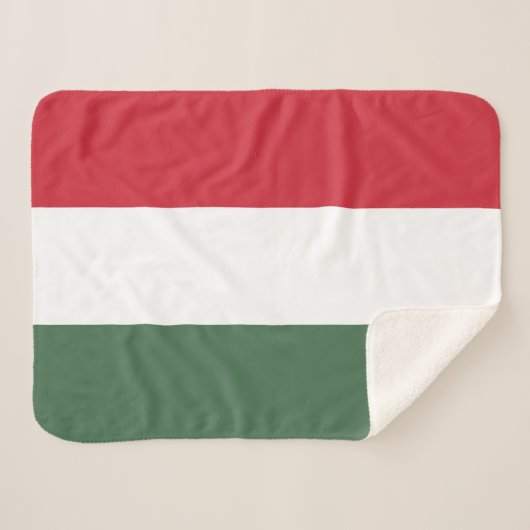 Ungarische Flagge Sherpadecke (Vorderseite (Horizontal))