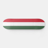 Ungarische Flagge Skateboard (Horizontal)
