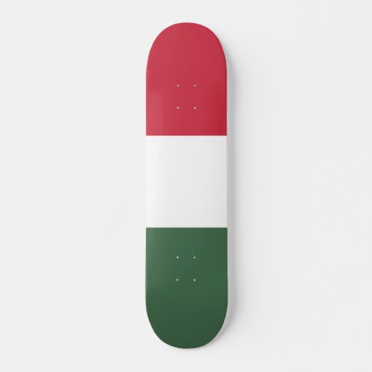 Ungarische Flagge Skateboard (Vorne)