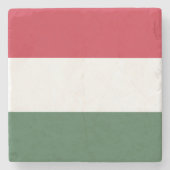 Ungarische Flagge Steinuntersetzer (Vorderseite)
