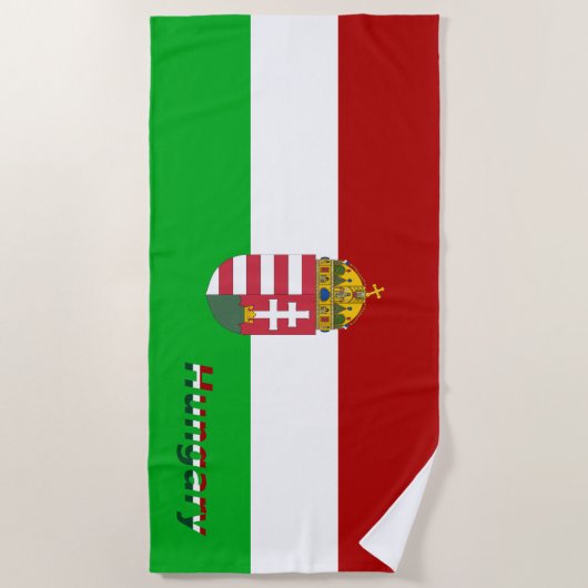 Ungarische Flagge Strandtuch (Vorderseite)
