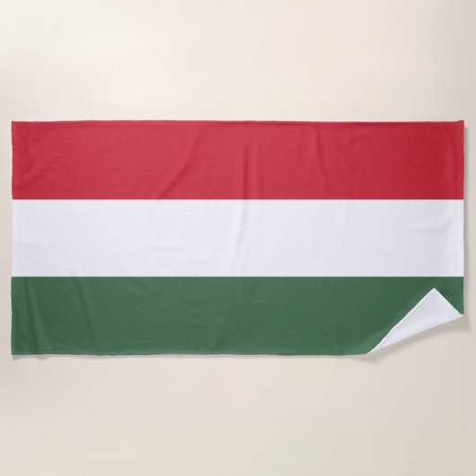 Ungarische Flagge Strandtuch (Vorderseite)