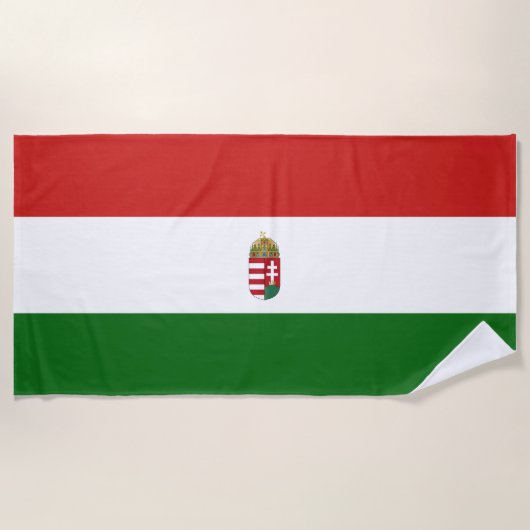 Ungarische Flagge Strandtuch (Vorderseite)