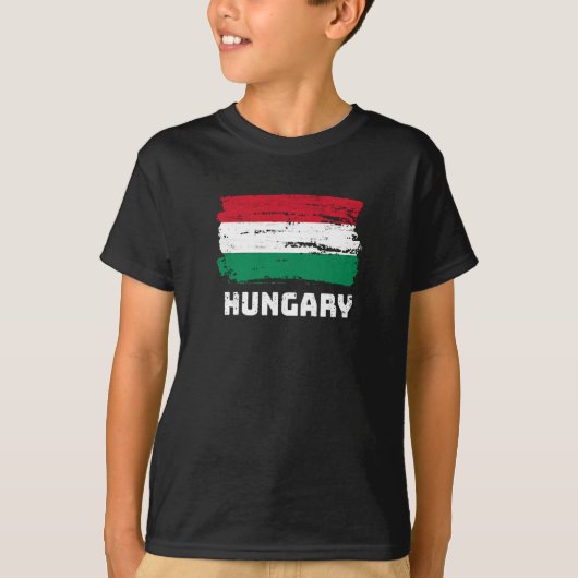 Ungarische Flagge T-Shirt (Vorderseite)