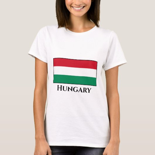 Ungarische Flagge T-Shirt (Vorderseite)
