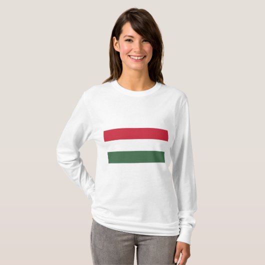 Ungarische Flagge T-Shirt (Vorne ganz)