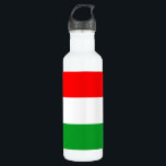 Ungarische Flagge Trinkflasche<br><div class="desc">Original Fahne Design sieht so aus, als wäre es angestrichen! Gedenken Sie Ihre Weltreisen, feiern Sie Ihr Erbe oder zeigen Sie jedem, wie viel Sie Ihre Zuhause Liebe! Dieses Bild ist auf einer Vielzahl von Produkten erhältlich. Karo aus allen unseren anderen Designs auf http://www.zazzle.com/zipperedflags Haben Sie eine Anfrage oder Fragen?...</div>