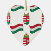 Ungarische Flagge und Wappen Keramikornament (Rechts)