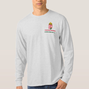 Ungarische Flagge und Wappen - Patriotik T-Shirt