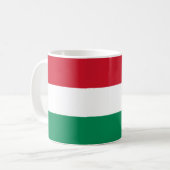 (Ungarische) Flagge Ungarns Kaffeetasse (Vorderseite Links)