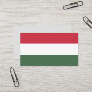 Ungarische Flagge Visitenkarte