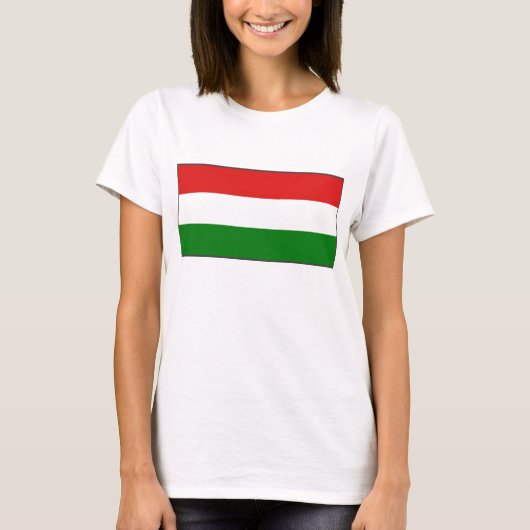 Ungarische Flagge x Karte T - Shirt (Vorderseite)