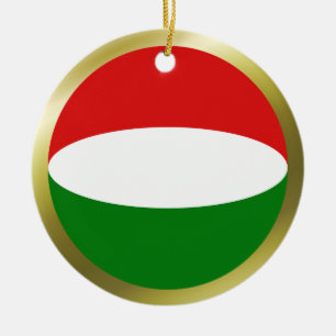 Ungarische Flaggenverzierung Keramik Ornament