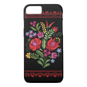 Ungarische Folk Design Red Paprikaschoten Case-Mate iPhone Hülle (Rückseite)