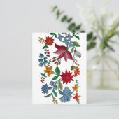 Ungarische Folkart-Stickerei Postkarte (Stehend Vorderseite)