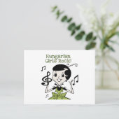 Ungarische Girls Rock Postkarte (Stehend Vorderseite)