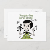 Ungarische Girls Rock Postkarte (Vorne/Hinten)