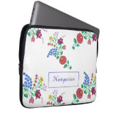 Ungarische Kalocsa Stickerei Kunst Laptopschutzhülle (Vorne Rechts)