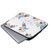 Ungarische Kalocsa Stickerei Kunst Laptopschutzhülle (Vorne Knopf)