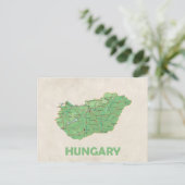 Ungarische Karte Postkarte (Stehend Vorderseite)