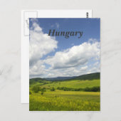 Ungarische Landschaft Postkarte (Vorne/Hinten)