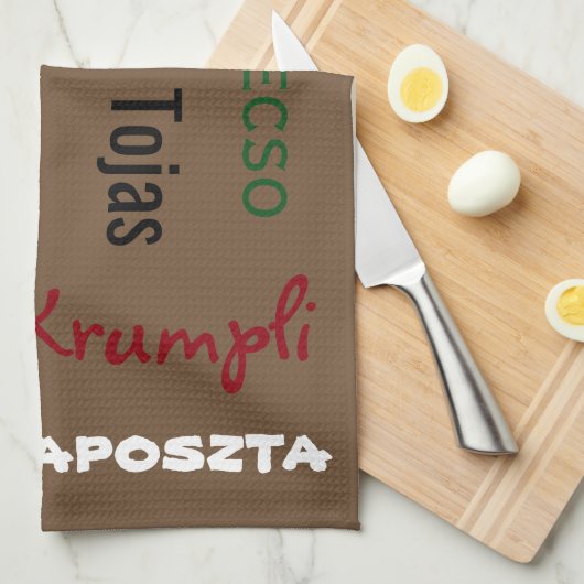 Ungarische Lebensmittelbraun Handtuch (Viertel Falte)