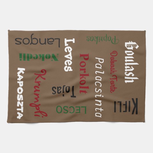 Ungarische Lebensmittelbraun Handtuch (Horizontal)