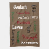 Ungarische Lebensmittelbraun Handtuch (Vertikal)