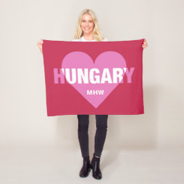 Ungarische Liebe-Vliesdecke Fleecedecke
