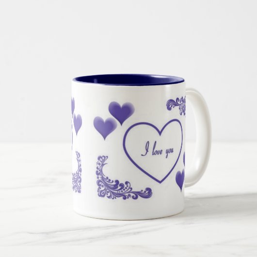 Ungarische Liebe Zweifarbige Tasse (VorderseiteRechts)