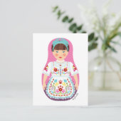 Ungarische Matryoshka Postcard Postkarte (Stehend Vorderseite)