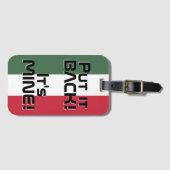 Ungarische Nationalflagge Funny Patriotic Gepäckanhänger (Vorderseite (Horizontal))