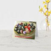 Ungarische Ostereier Karte (Gelbe Blume)