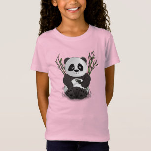 Ungarische Panda handgezeichnete Abbildung T-Shirt