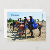 Ungarische Pferderennfahrer Ungarn Postkarte (Vorne/Hinten)