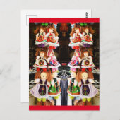 Ungarische Puppen Postkarte (Vorne/Hinten)