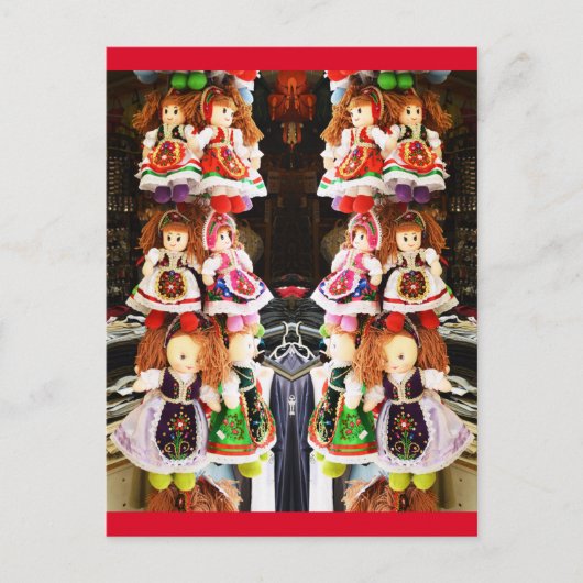 Ungarische Puppen Postkarte (Vorderseite)